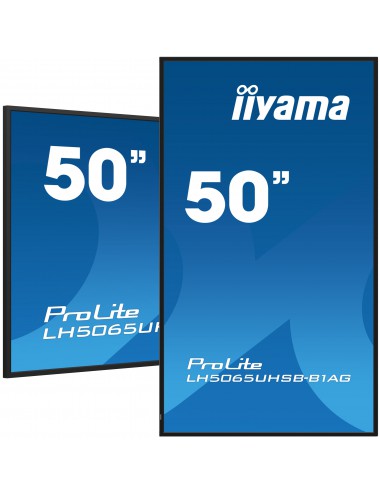 iiyama LH5065UHSB-B1AG pantalla de señalización Pantalla plana para señalización digital 125,7 cm (49.5") LCD Wifi 800 cd m²