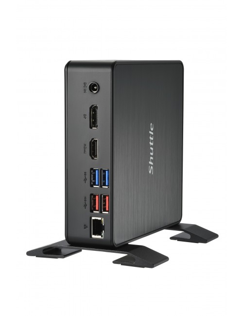 Shuttle Nano PC Système NC4010BA, Intel Celeron 7305, Windows 11 Pro Entry, 4GB RAM, 128GB M.2 SSD, 1x HDMI, 1x DP,1xUSB-C DP,