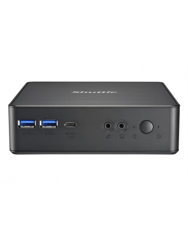 Shuttle Nano PC Système NC4010BA, Intel Celeron 7305, Windows 11 Pro Entry, 4GB RAM, 128GB M.2 SSD, 1x HDMI, 1x DP,1xUSB-C DP,