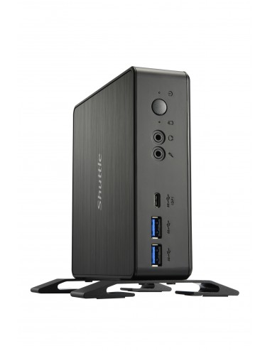 Shuttle Nano PC Système NC4010BA, Intel Celeron 7305, Windows 11 Pro Entry, 4GB RAM, 128GB M.2 SSD, 1x HDMI, 1x DP,1xUSB-C DP,