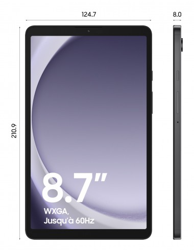 Samsung Galaxy Tab A9 4G LTE-TDD & LTE-FDD 128 Go 22,1 cm (8.7") 4 Go Wi-Fi 5 (802.11ac) Graphite