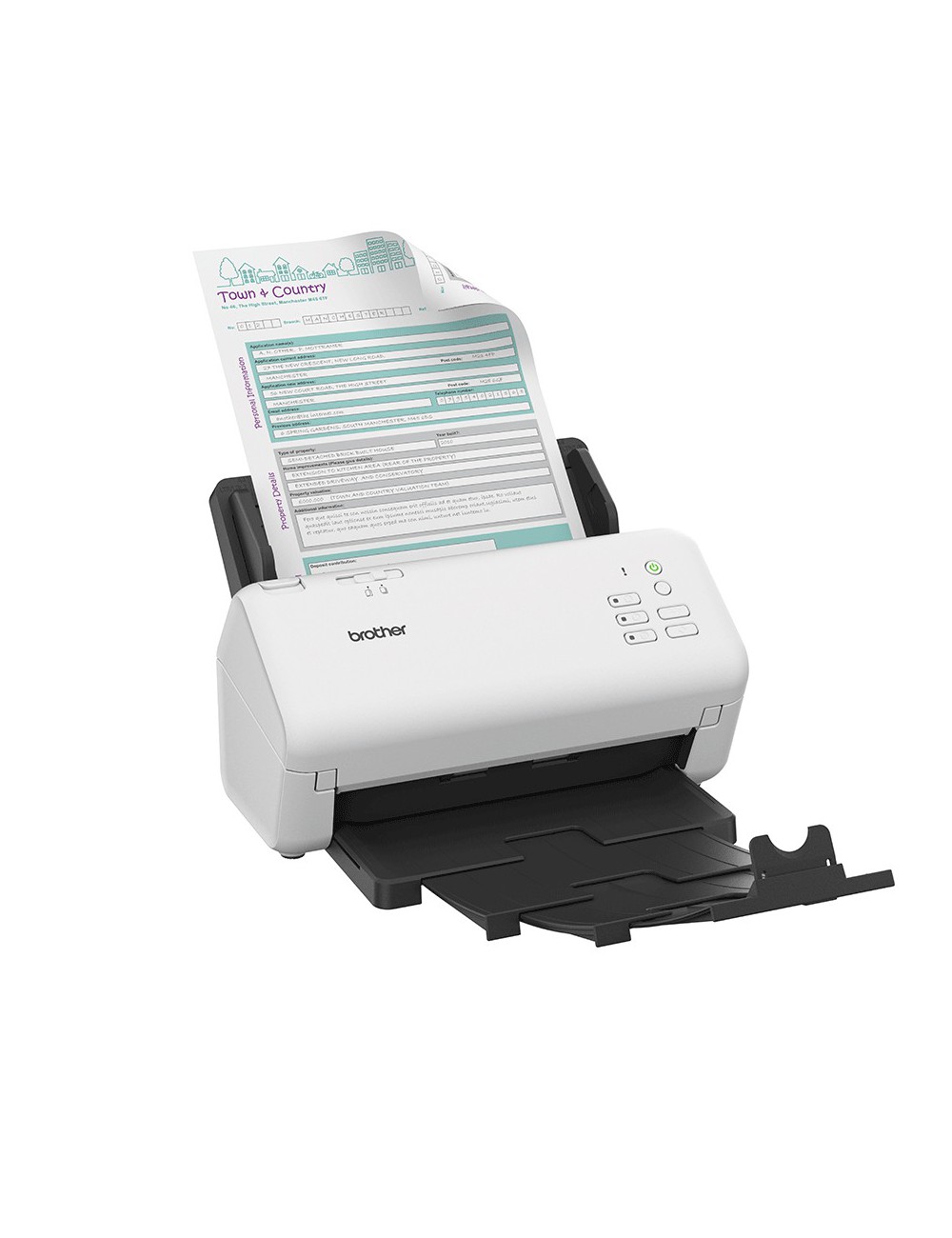 Brother ADS-4300N scanner Scanner ADF 600 x 600 DPI A4 Nero, Bianco