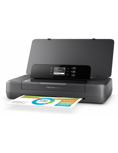 HP Officejet Imprimante portable 200, Couleur, Imprimante pour Petit bureau, Imprimer, Impression sur façade par port USB