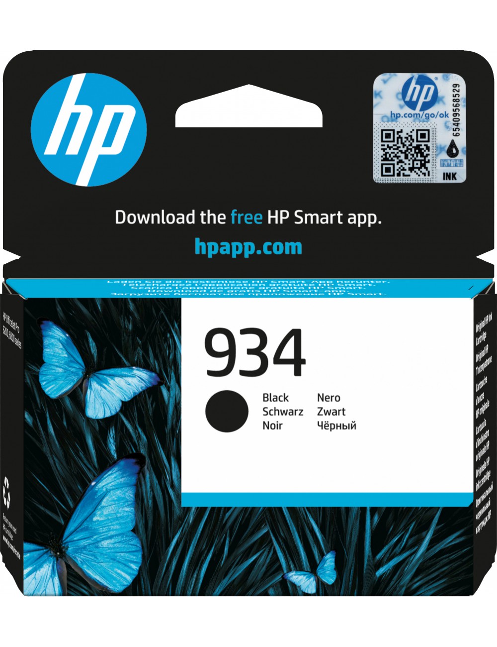 HP Cartucho de tinta original 934 negro