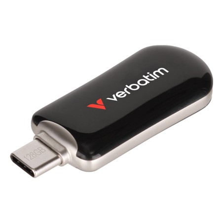 Verbatim 30225 lecteur USB flash 128 Go USB Type-C 3.2 Gen 1 (3.1 Gen 1) Noir