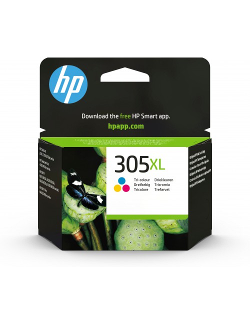 HP Cartucho de tinta Original 305XL de alta capacidad tricolor