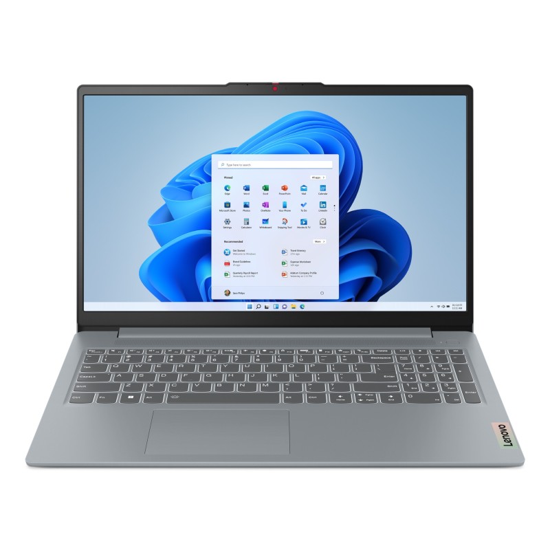 Lenovo IdeaPad Slim 3 15AMN8 AMD Ryzen™ 3 30 Ordinateur portable 39,6 cm (15.6") Full HD 8 Go LPDDR5-SDRAM 512 Go SSD Wi-Fi 6