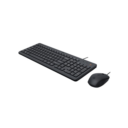 HP 150 WIRED MOUSE/KB COMBO FR clavier Souris incluse USB Noir