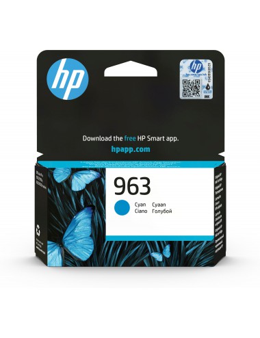 HP 963 Cartouche d'encre cyan authentique