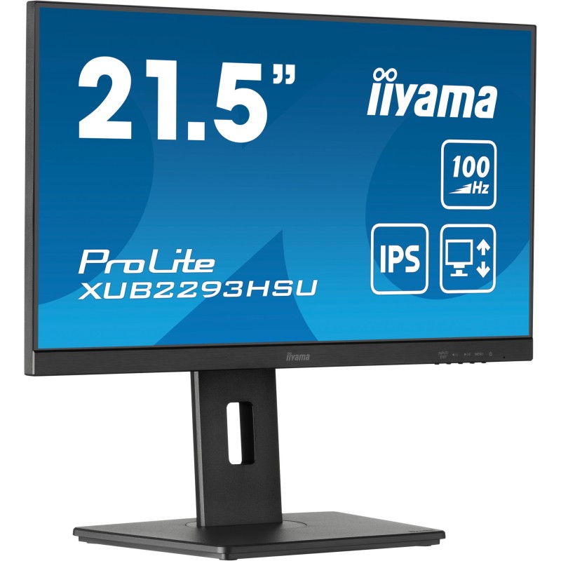 iiyama ProLite XUB2293HSU-B7 écran plat de PC 54,6 cm (21.5") 1920 x 1080 pixels Full HD LED Noir iiyama ProLite XUB2293HSU-B7 écran plat de PC 54,6 cm (21.5") 1920 x 1080 pixels Full HD LED Noir