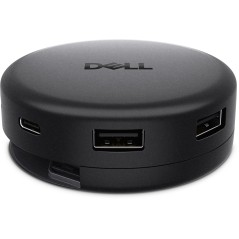 DELL DA326 Avec fil USB 3.2 Gen 1 (3.1 Gen 1) Type-C Noir