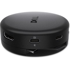 DELL DA326 Avec fil USB 3.2 Gen 1 (3.1 Gen 1) Type-C Noir