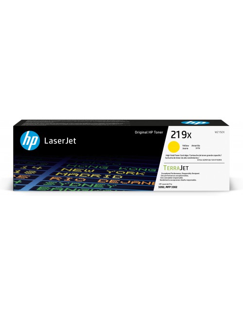 HP 219X Toner LaserJet authentique Grande capacité Jaune