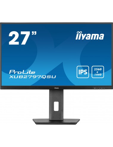 iiyama ProLite XUB2797QSU-B1 écran plat de PC 61 cm (24") 2560 x 1440 pixels Wide Quad HD LED Noir