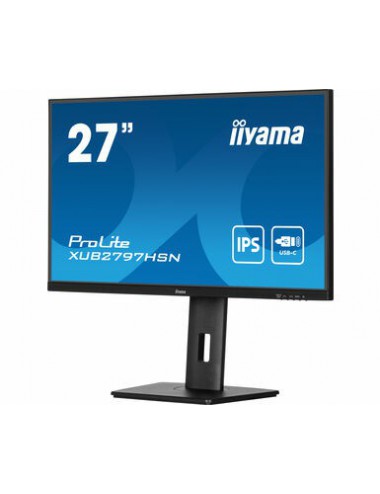 iiyama ProLite XUB2797QSU-B1 écran plat de PC 61 cm (24") 2560 x 1440 pixels Wide Quad HD LED Noir