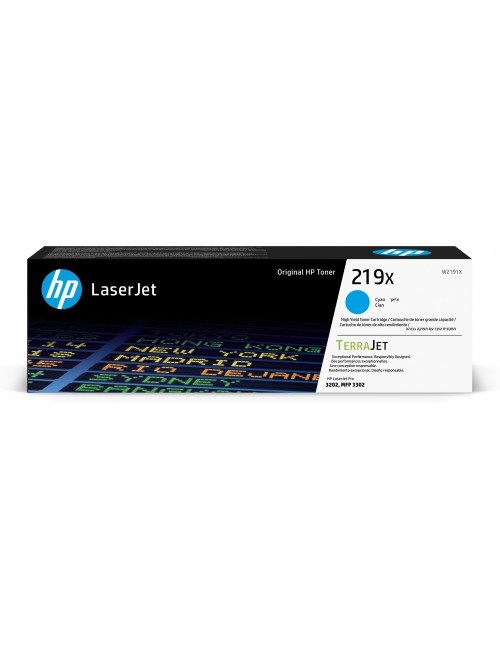 HP Toner cyan grande capacité LaserJet authentique 219X