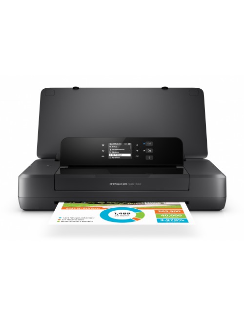 HP Officejet Impresora portátil 200, Color, Impresora para Oficina pequeña, Estampado, Impresión desde USB frontal