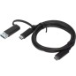 Lenovo 4X90U90618 câble USB USB 3.2 Gen 1 (3.1 Gen 1) 1 m USB A/USB C USB C Noir Lenovo 4X90U90618 câble USB USB 3.2 Gen 1 (3.1 Gen 1) 1 m USB A/USB C USB C Noir