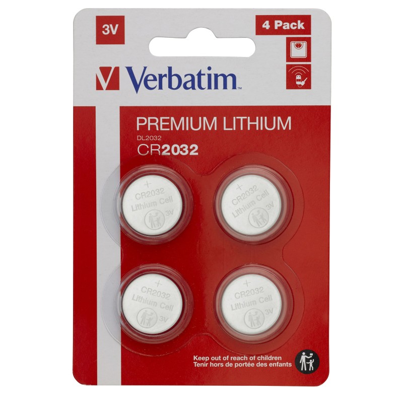 Verbatim CR2032 Batterie à usage unique Lithium Verbatim CR2032 Batterie à usage unique Lithium