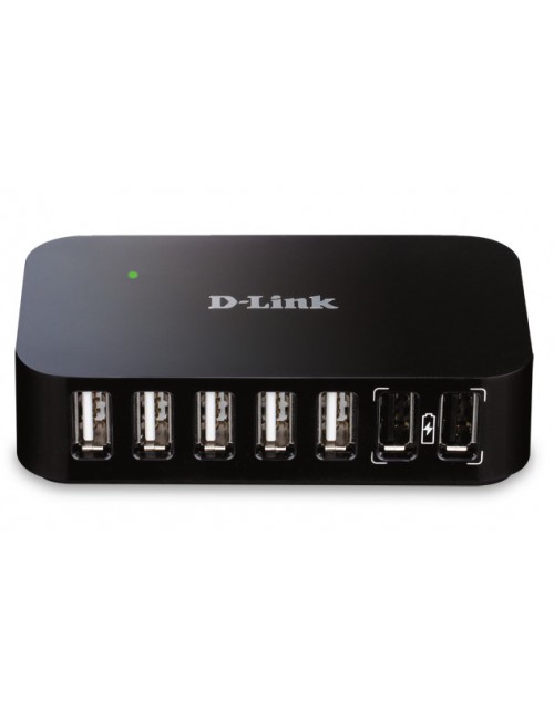 D-Link DUB-H7 USB 2.0 Type-B 480 Mbit s Noir
