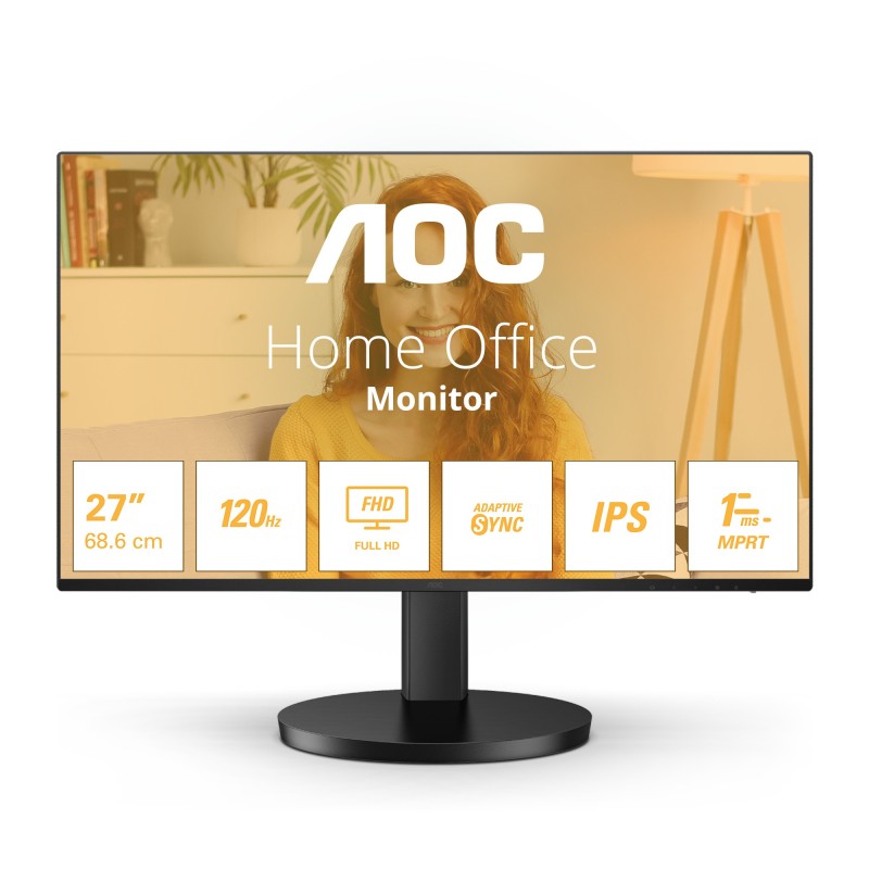 AOC B3 27B3HA2 écran plat de PC 68,6 cm (27") 1920 x 1080 pixels Full HD LED Noir AOC B3 27B3HA2 écran plat de PC 68,6 cm (27") 1920 x 1080 pixels Full HD LED Noir