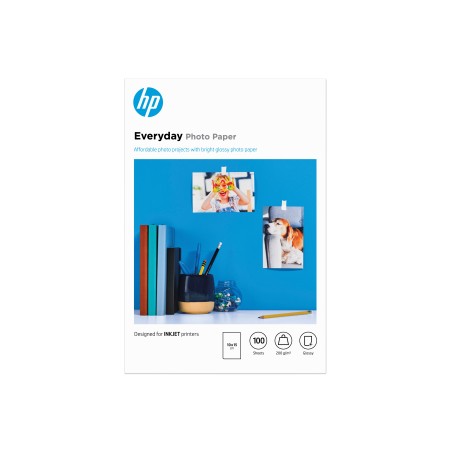 HP Papier photo Everyday, brillant, 200 g m2, 10 x 15 cm (101 x 152 mm), 100 feuilles