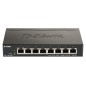 D-Link DGS-1100-08PV2 Géré L2/L3 Gigabit Ethernet (10/100/1000) Connexion Ethernet, supportant l'alimentation via ce port (PoE)