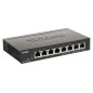 D-Link DGS-1100-08PV2 Géré L2/L3 Gigabit Ethernet (10/100/1000) Connexion Ethernet, supportant l'alimentation via ce port (PoE)