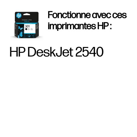 HP 301 cartouche d'encre noir authentique