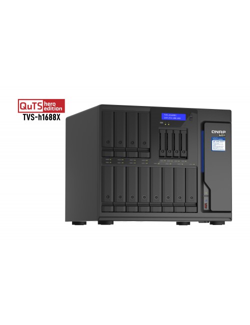 QNAP TVS-h1688X NAS Torre Ethernet Negro W-1250