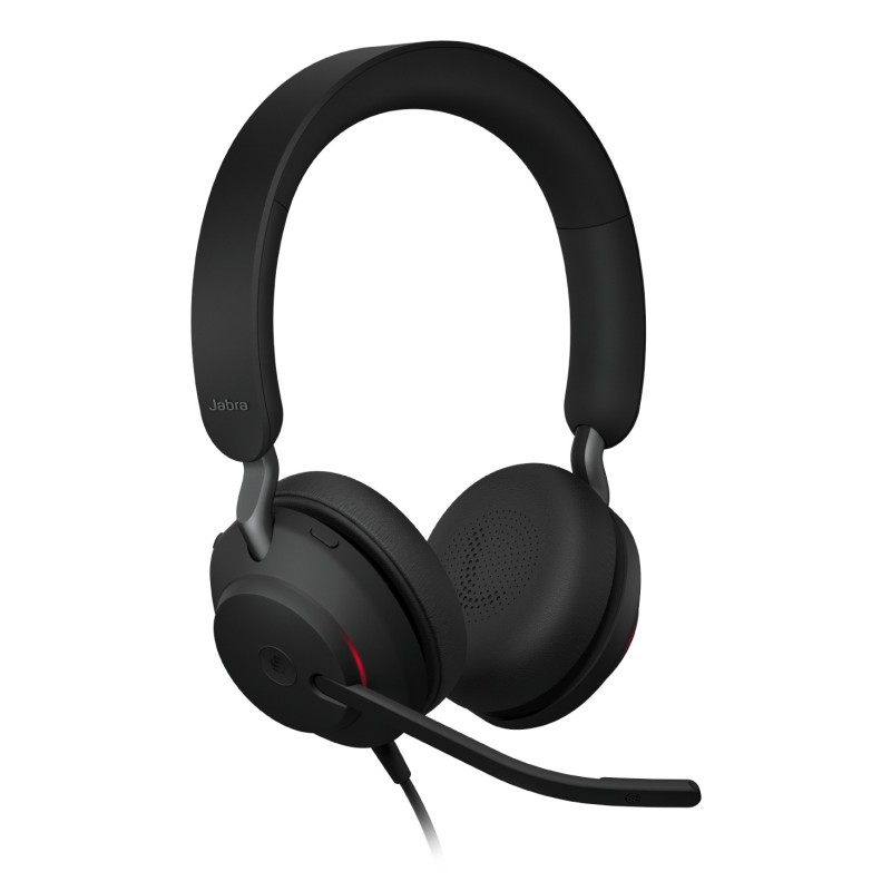 Jabra Evolve2 40 SE Casque Avec fil Arceau Bureau/Centre d'appels USB Type-C / USB Type-A Noir Jabra Evolve2 40 SE Casque Avec fil Arceau Bureau/Centre d'appels USB Type-C / USB Type-A Noir