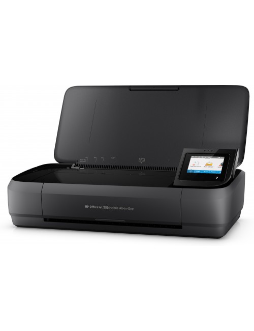 HP OfficeJet Imprimante tout-en-un portable 250, Couleur, Imprimante pour Petit bureau, Impression, copie, numérisation,