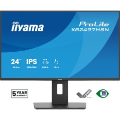 iiyama ProLite XB2497HSN-B1 écran plat de PC 60,5 cm (23.8") 1920 x 1080 pixels Full HD LED Noir