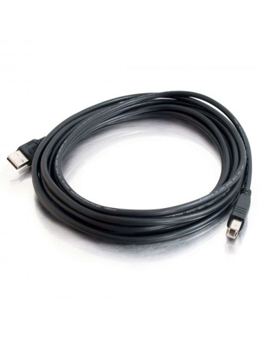 C2G Cable USB 2.0 A B de 2 m, negro