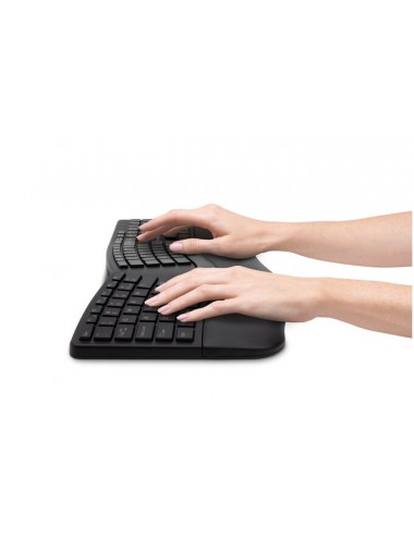 Kensington ProFit Ergo Wrlss teclado Universal RF inalámbrica + USB QWERTY Francés Negro