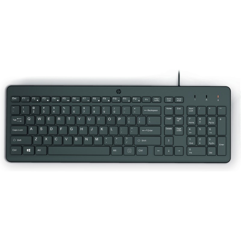 HP 150 WD KBD FR clavier Universel USB Noir HP 150 WD KBD FR clavier Universel USB Noir