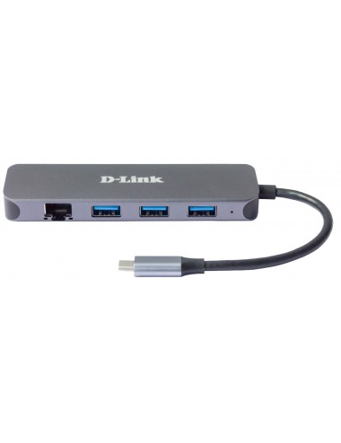 D-Link Hub USB-C 5-en-1 avec Gigabit Ethernet alimentation DUB-2334