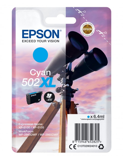 Epson Singlepack Cyan 502XL Ink