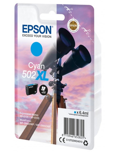 Epson Singlepack Cyan 502XL Ink