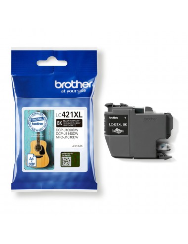 Brother LC-421XLBK cartucho de tinta 1 pieza(s) Original Alto rendimiento (XL) Negro