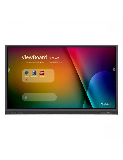 Viewsonic IFP7552-1B pantalla de señalización Panel plano interactivo 190,5 cm (75") LCD Wifi 400 cd m² 4K Ultra HD Negro