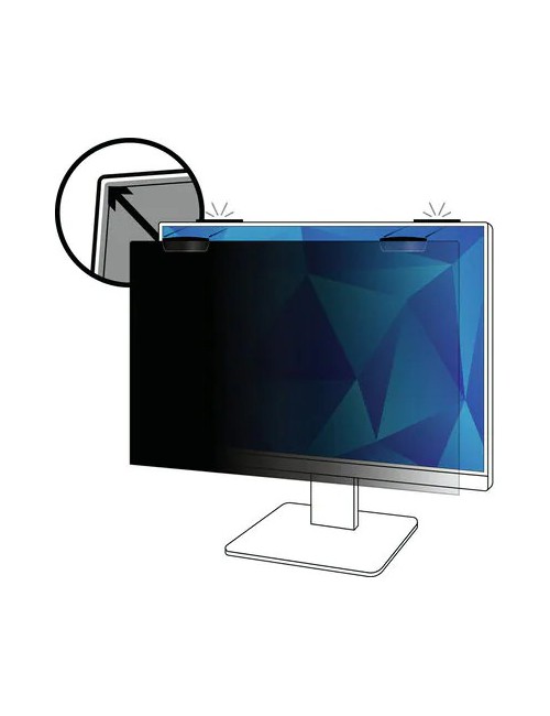 3M Filtro privacidad 27 pulg monitor full screen con sujeción magnética COMPLY™, 16 9, PF270W9EM