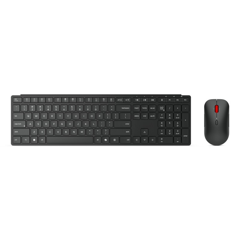 Lenovo 4X31S04810 clavier Souris incluse Bureau RF sans fil + Bluetooth Français Noir