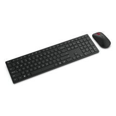 Lenovo 4X31S04810 clavier Souris incluse Bureau RF sans fil + Bluetooth Français Noir