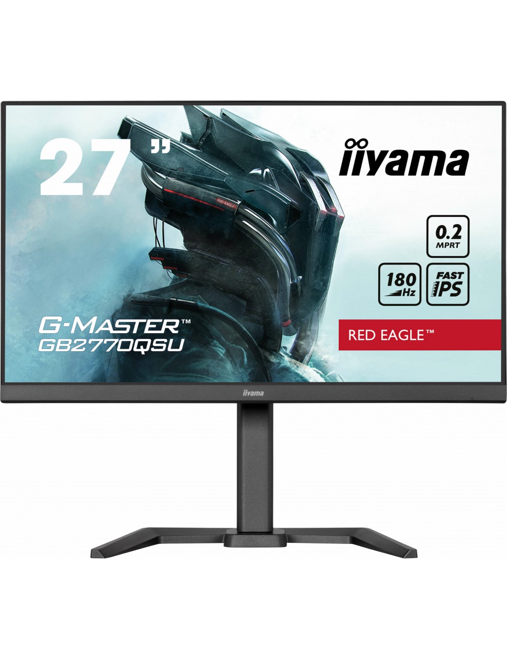 iiyama G-MASTER GB2770QSU-B6 écran plat de PC 68,6 cm (27") 2560 x 1440 pixels 2K Ultra HD Noir
