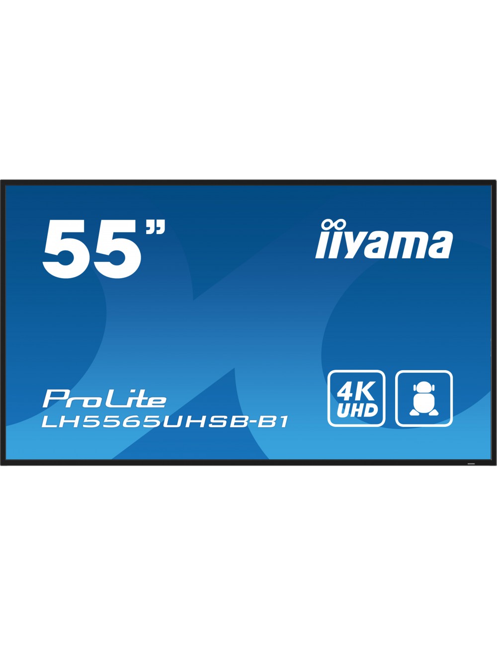 iiyama LH5565UHSB-B1 pantalla de señalización Diseño de quiosco 138,7 cm (54.6") LED Wifi 800 cd m² 4K Ultra HD Negro