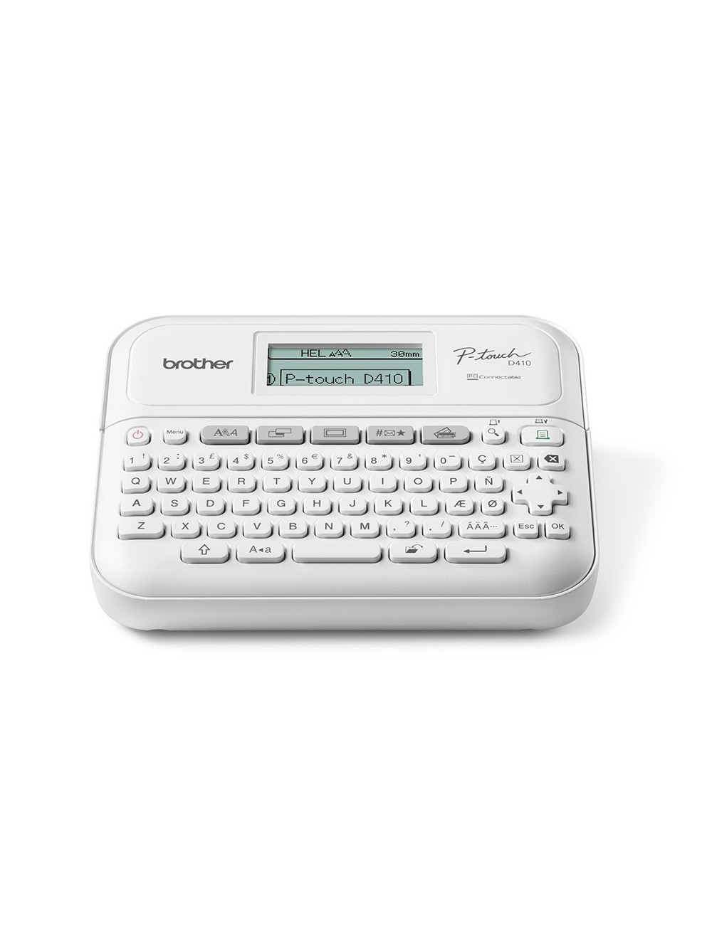 Brother PT-D410 impresora de etiquetas Transferencia térmica 180 x 180 DPI 20 mm s Alámbrico TZe QWERTY