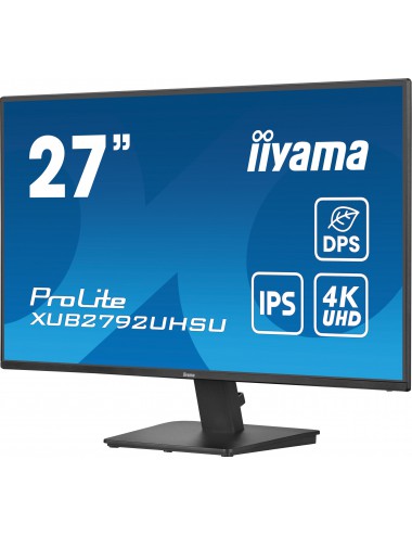 iiyama ProLite XU2792UHSU-B6 écran plat de PC 68,6 cm (27") 3840 x 2160 pixels 4K Ultra HD LED Noir