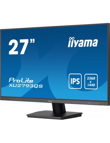 iiyama ProLite XU2793QS-B6 pantalla para PC 68,6 cm (27") 2560 x 1440 Pixeles 2K Ultra HD LED Negro