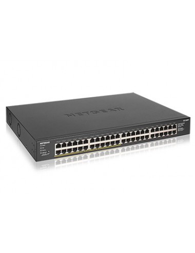 NETGEAR GS348PP Non gestito Gigabit Ethernet (10 100 1000) Supporto Power over Ethernet (PoE) Nero